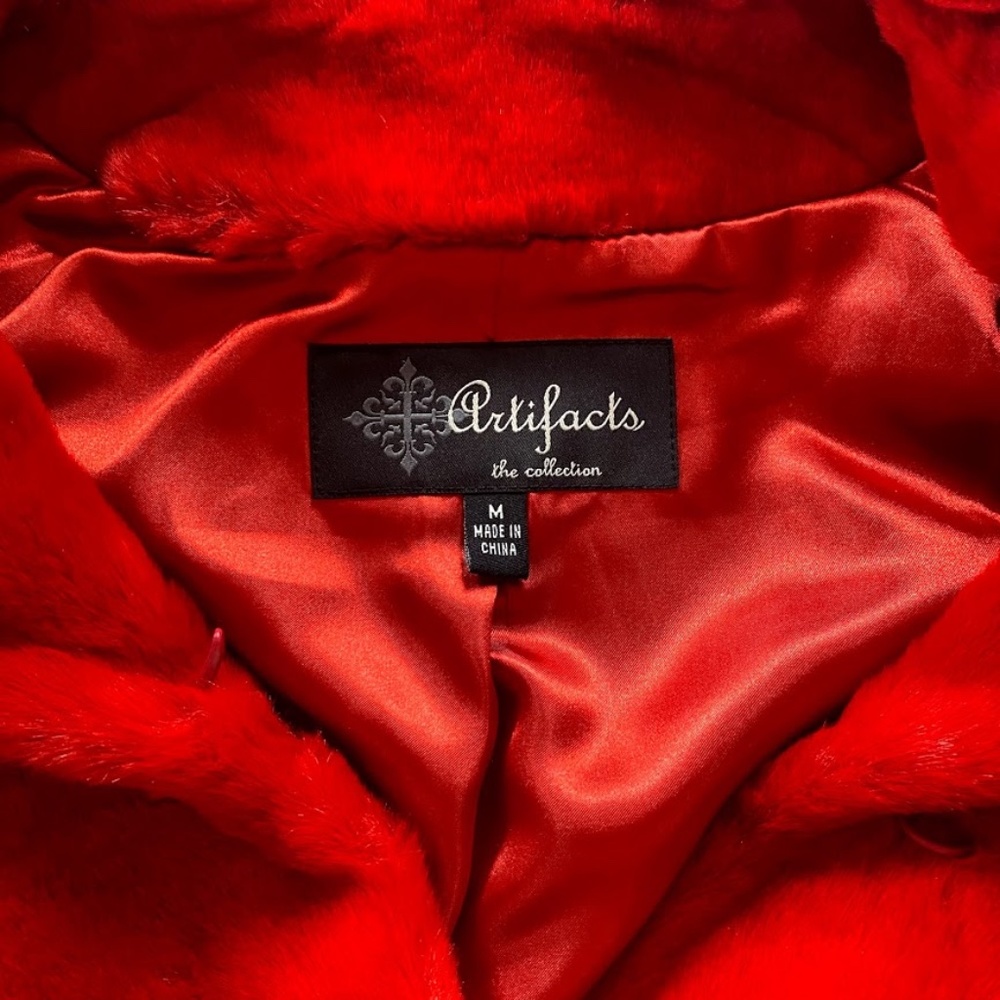 Red Fur Jacket - Picture 6 of 10